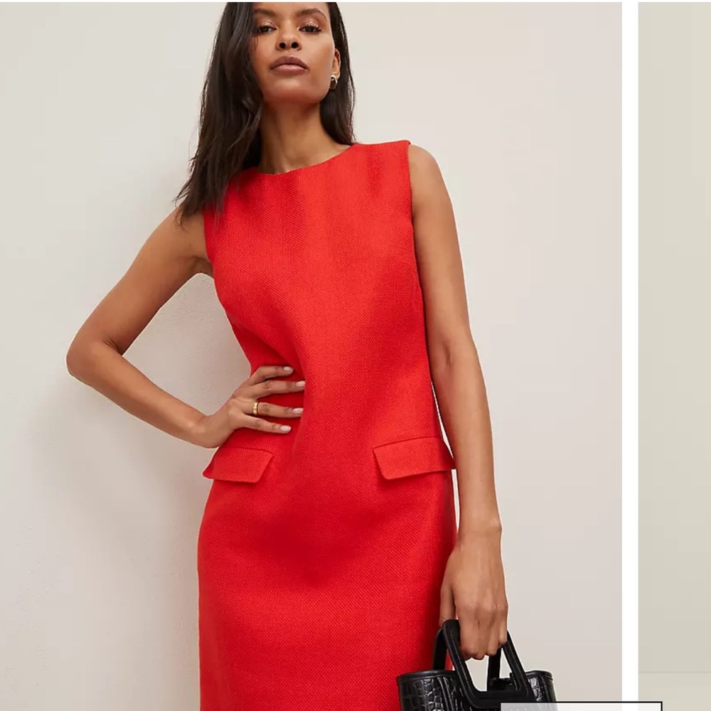 Ann Taylor Flap Pocket Shift Dress